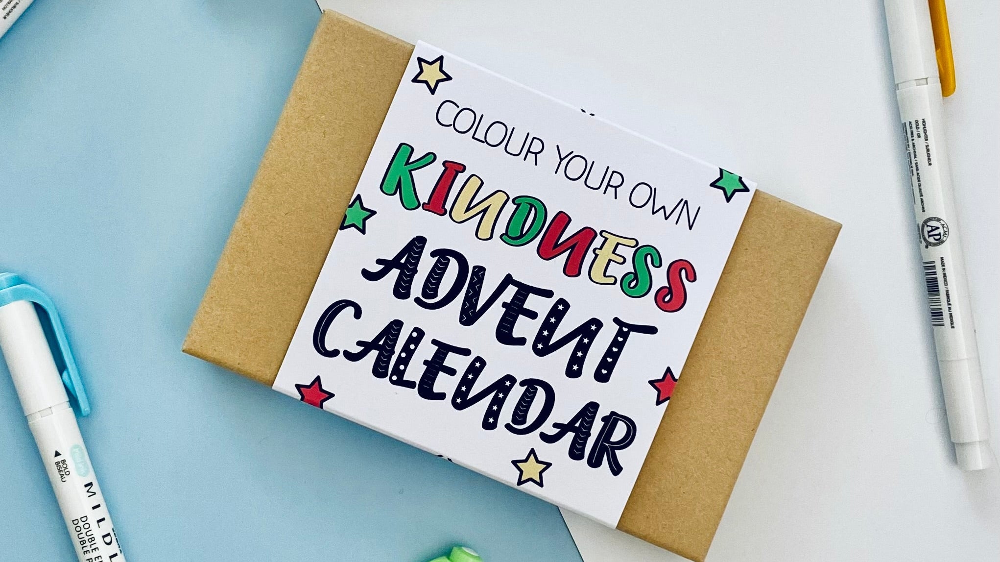 Colour Your Way to a Kinder Christmas: Introducing Our Colour Your Own Kindness Advent Calendar - Dolly and Fred Designs
