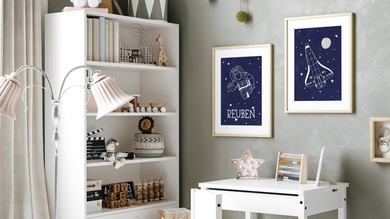 How to Choose the Perfect Sized Prints and Frames for Your Nursery - Dolly and Fred Designs