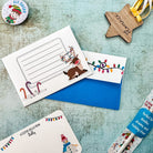 Christimas themed envelopes that form part of the festive friends writing set