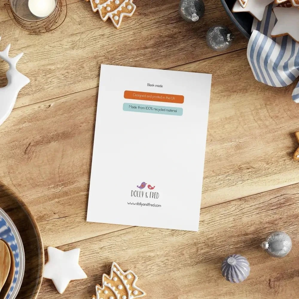 A5 Cute Woodland Christmas Card - Dolly and Fred Designs