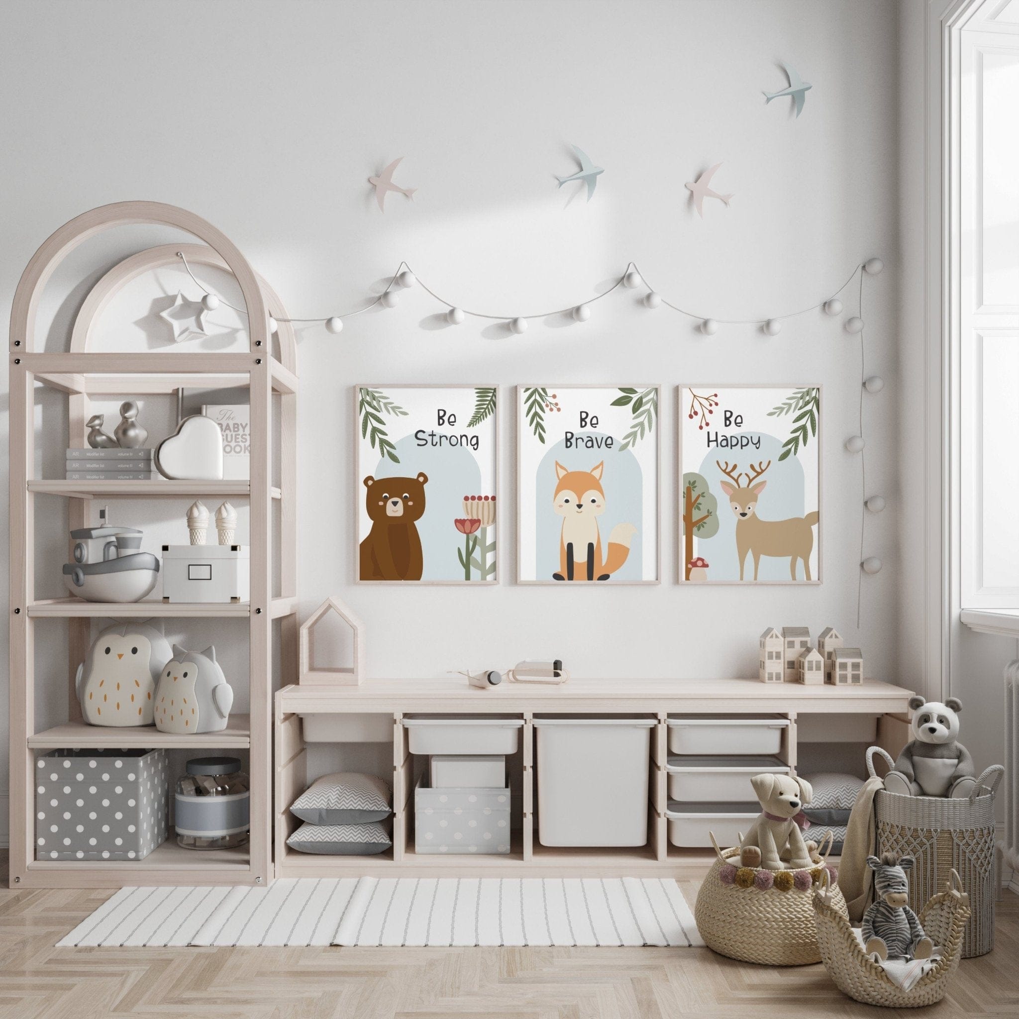 Affirmation Woodland Nursery Print Set - Dolly and Fred Designs