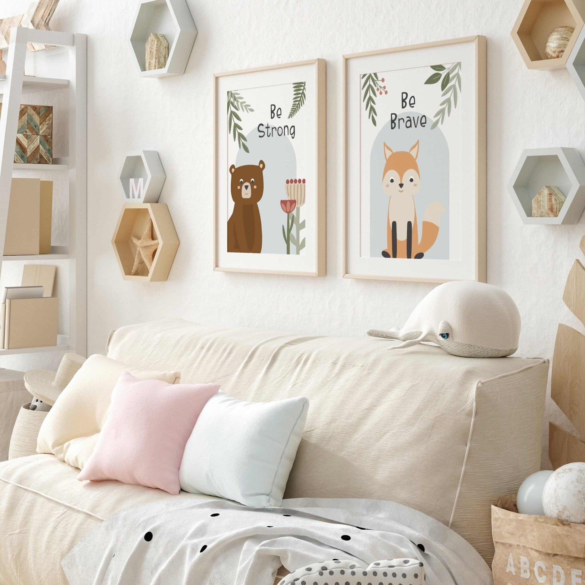 Affirmation Woodland Nursery Print Set - Dolly and Fred Designs