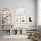 Boho Woodland Animal Nursery Prints - Dolly and Fred Designs