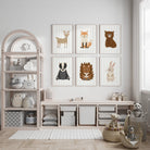Boho Woodland Animal Nursery Prints - Dolly and Fred Designs