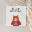 Bright Bear Christmas Card - Dolly and Fred Designs