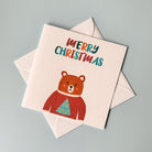 Bright Bear Christmas Card - Dolly and Fred Designs