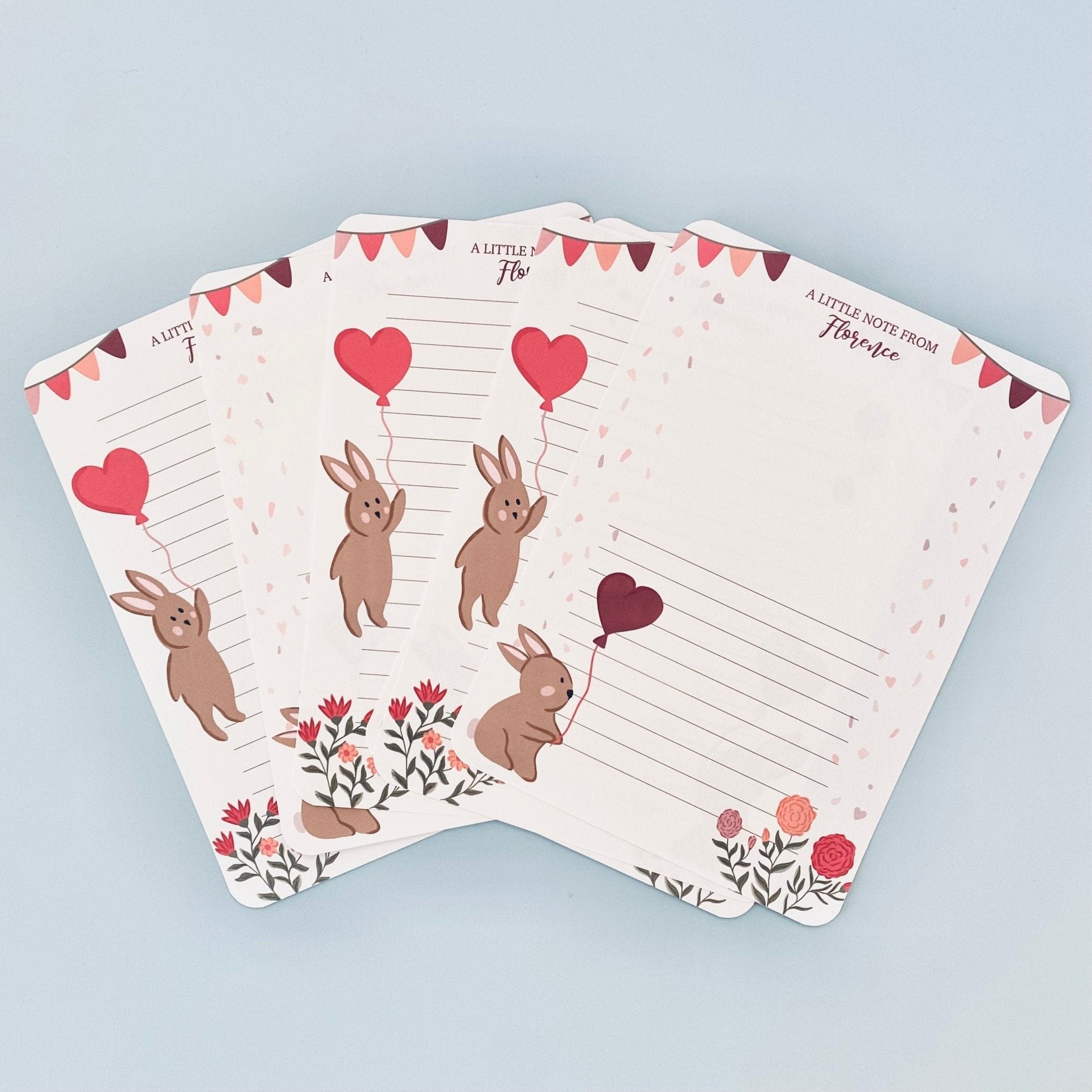 Bunny Rabbit Writing Set - Dolly and Fred Designs