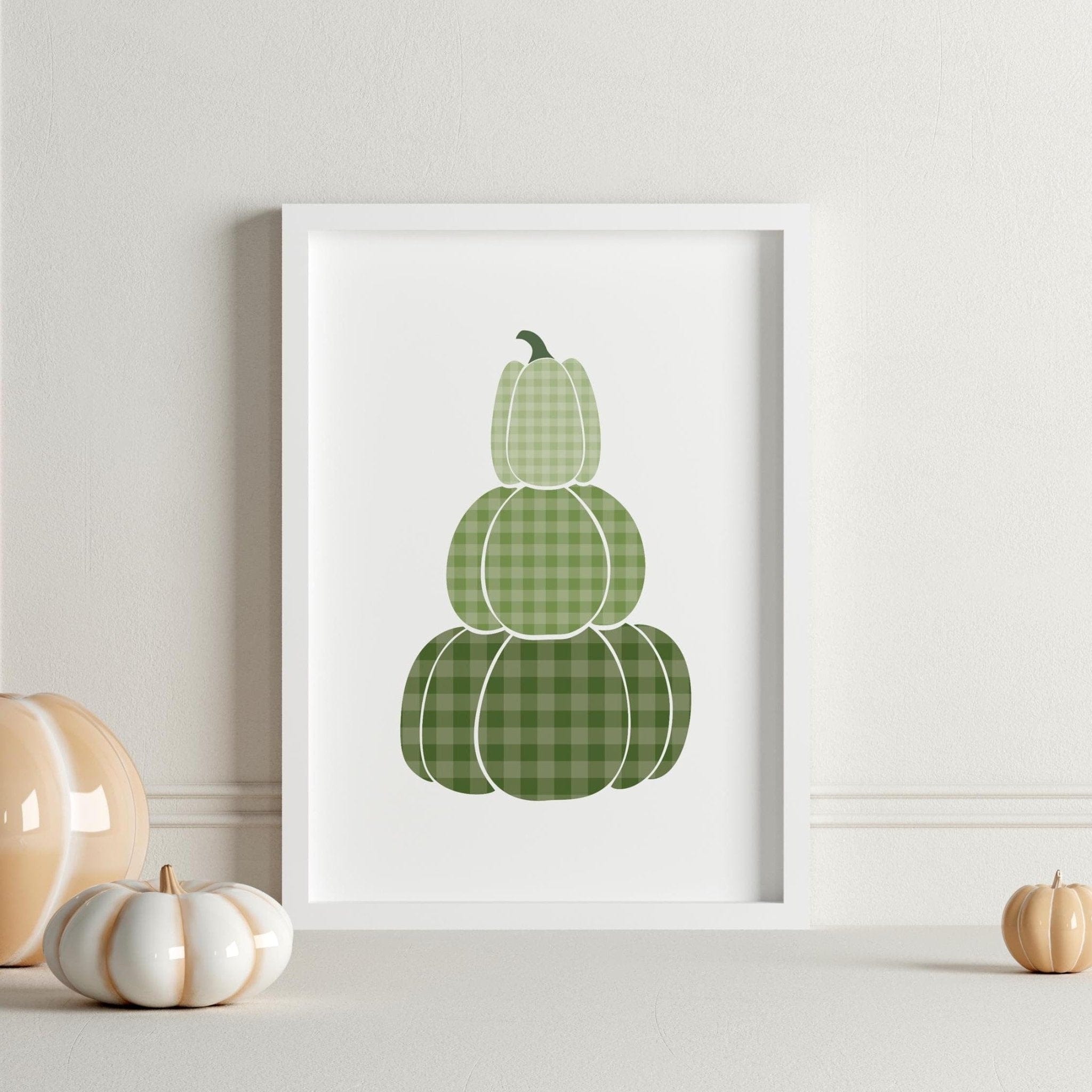 Charming Stacked Pumpkin Print - Dolly and Fred Designs