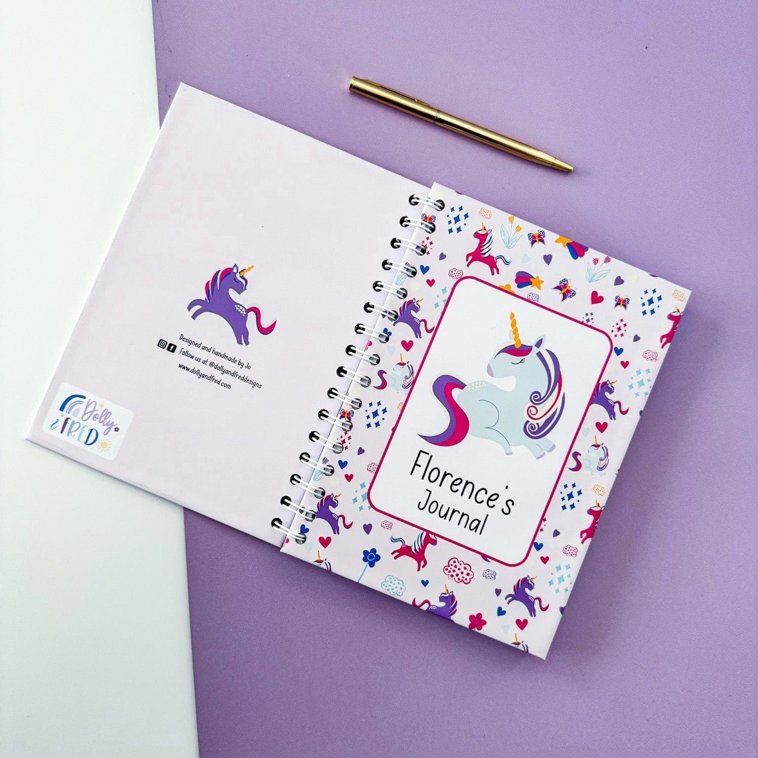 Children’s Unicorn Prayer Journal - Dolly and Fred Designs