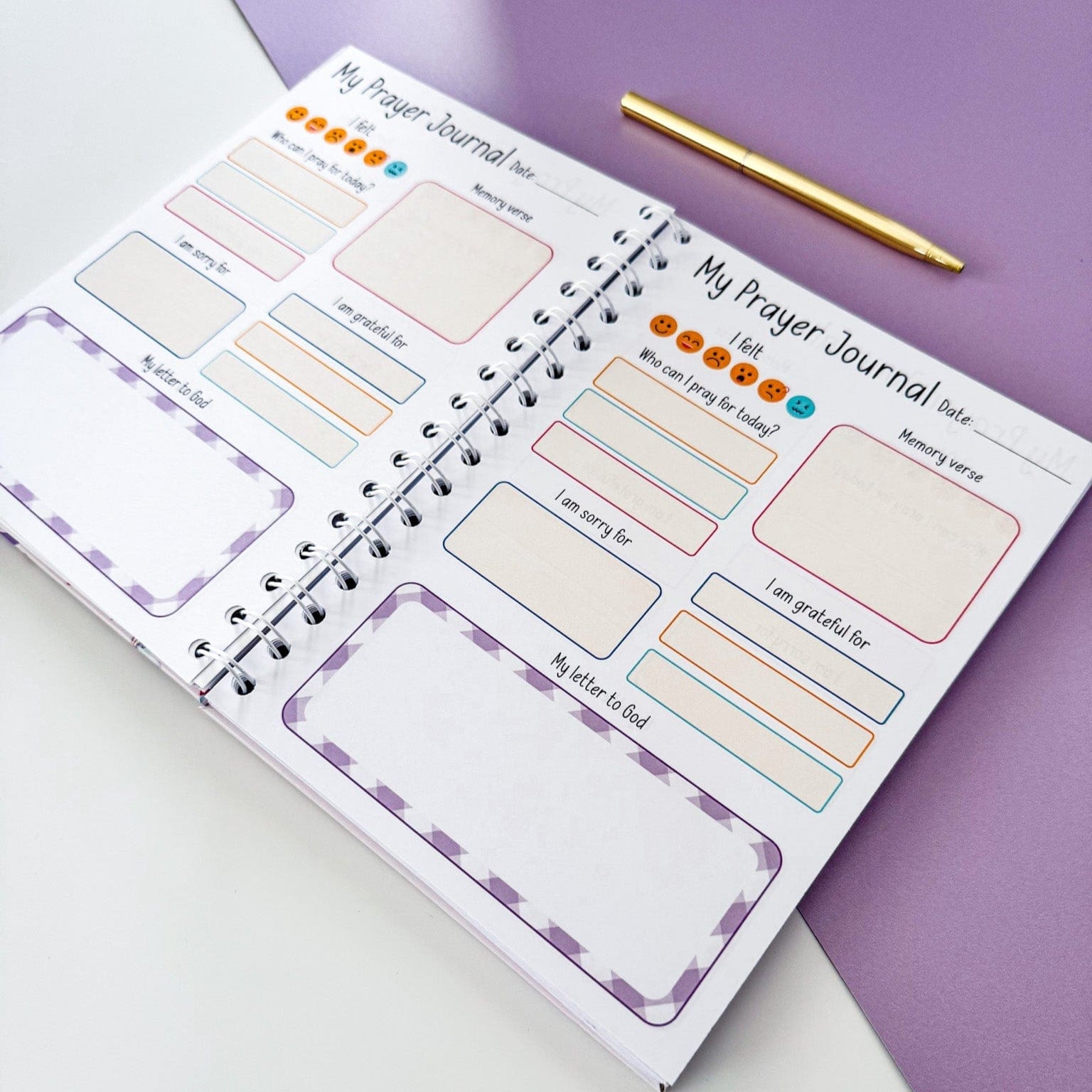 Children’s Unicorn Prayer Journal - Dolly and Fred Designs