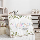 Landscape bunny nursery name print - Dolly and Fred Designs