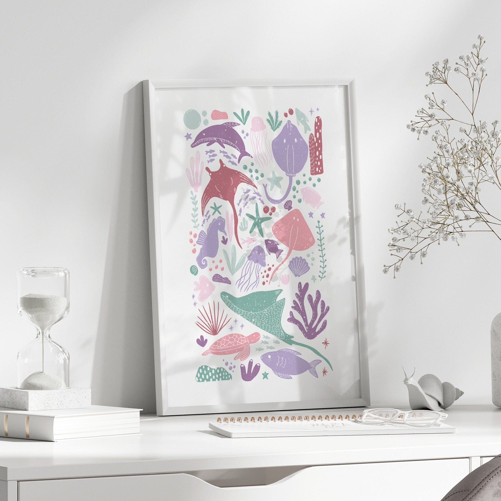 Ocean animal print - Dolly and Fred Designs