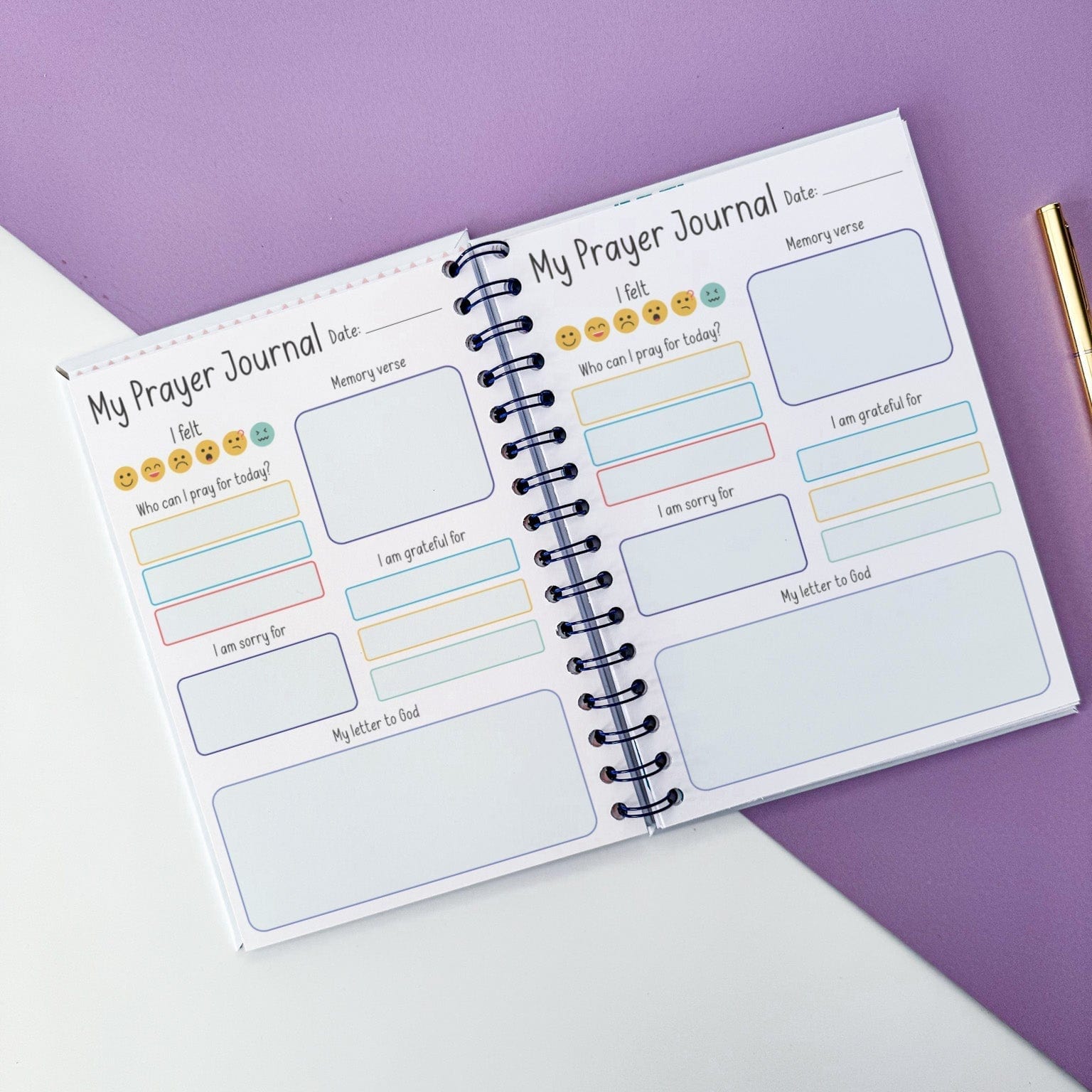 Ocean Prayer Journal for Children - Dolly and Fred Designs