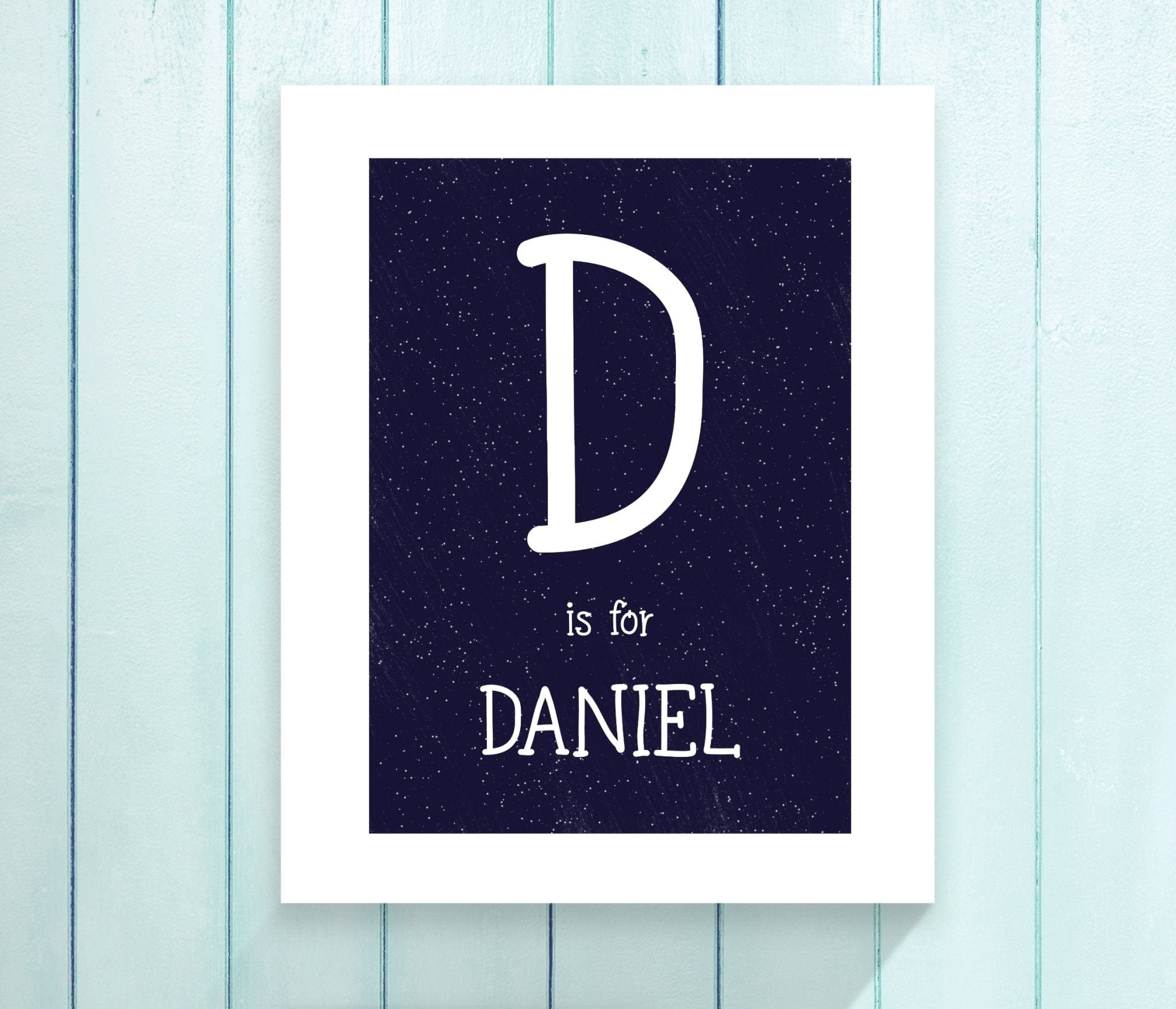 Personalised Alphabet and Numbers Print - Dolly and Fred Designs