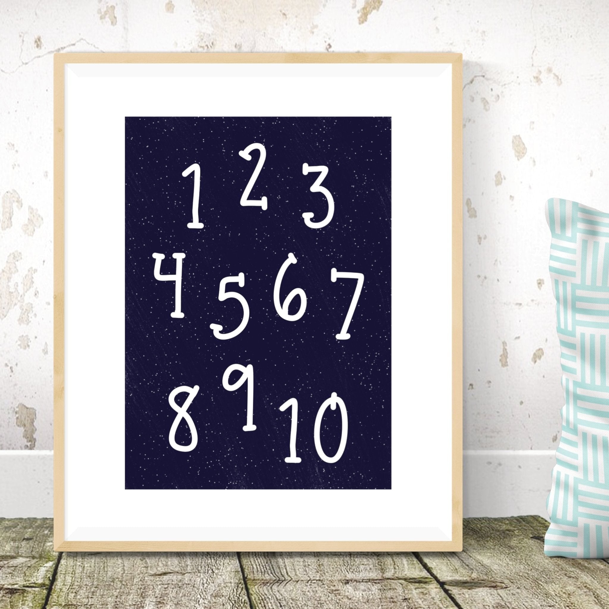 Personalised Alphabet and Numbers Print - Dolly and Fred Designs