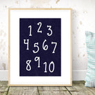 Personalised Alphabet and Numbers Print - Dolly and Fred Designs