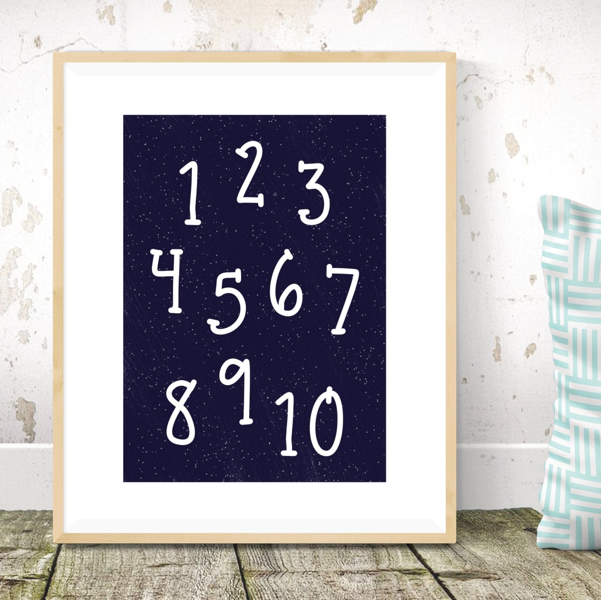 Personalised Alphabet and Numbers Print - Dolly and Fred Designs