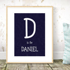 Personalised Alphabet and Numbers Print - Dolly and Fred Designs