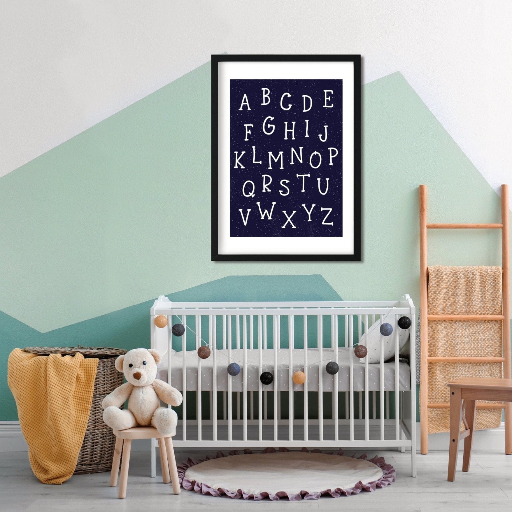 Personalised Alphabet and Numbers Print - Dolly and Fred Designs