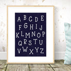 Personalised Alphabet and Numbers Print - Dolly and Fred Designs