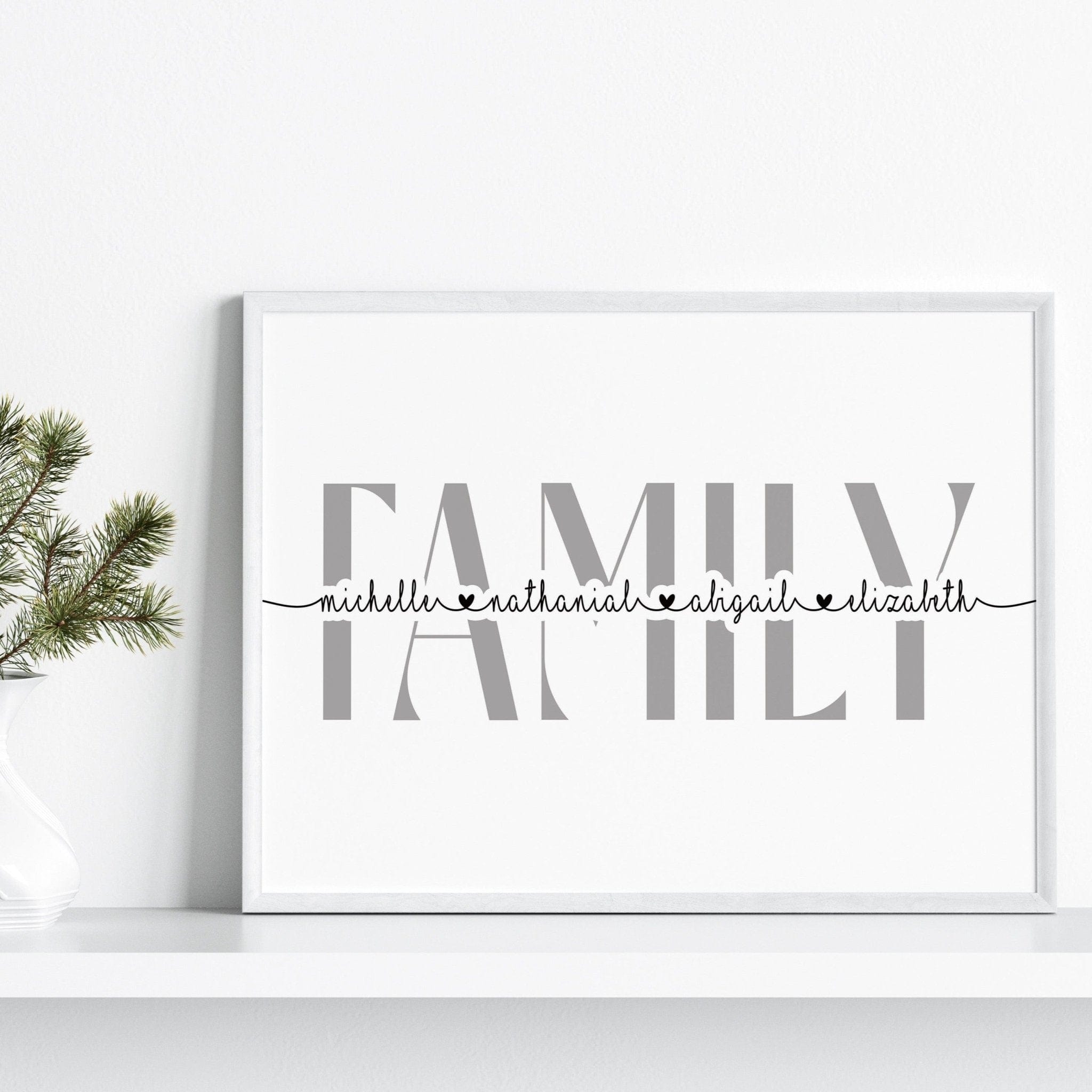 Personalised Family Print - Dolly and Fred Designs