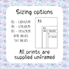 Personalised Landscape Safari Animal Name Print - Dolly and Fred Designs