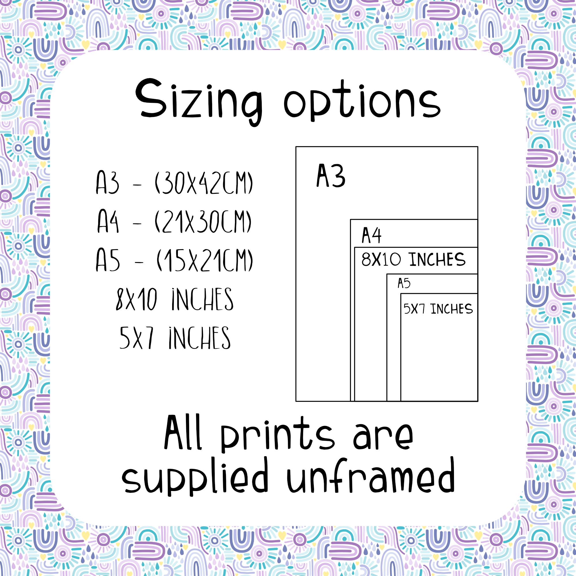 Personalised Landscape Safari Animal Name Print - Dolly and Fred Designs