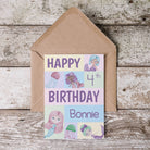 Personalised Mermaid Birthday Card - Dolly and Fred Designs