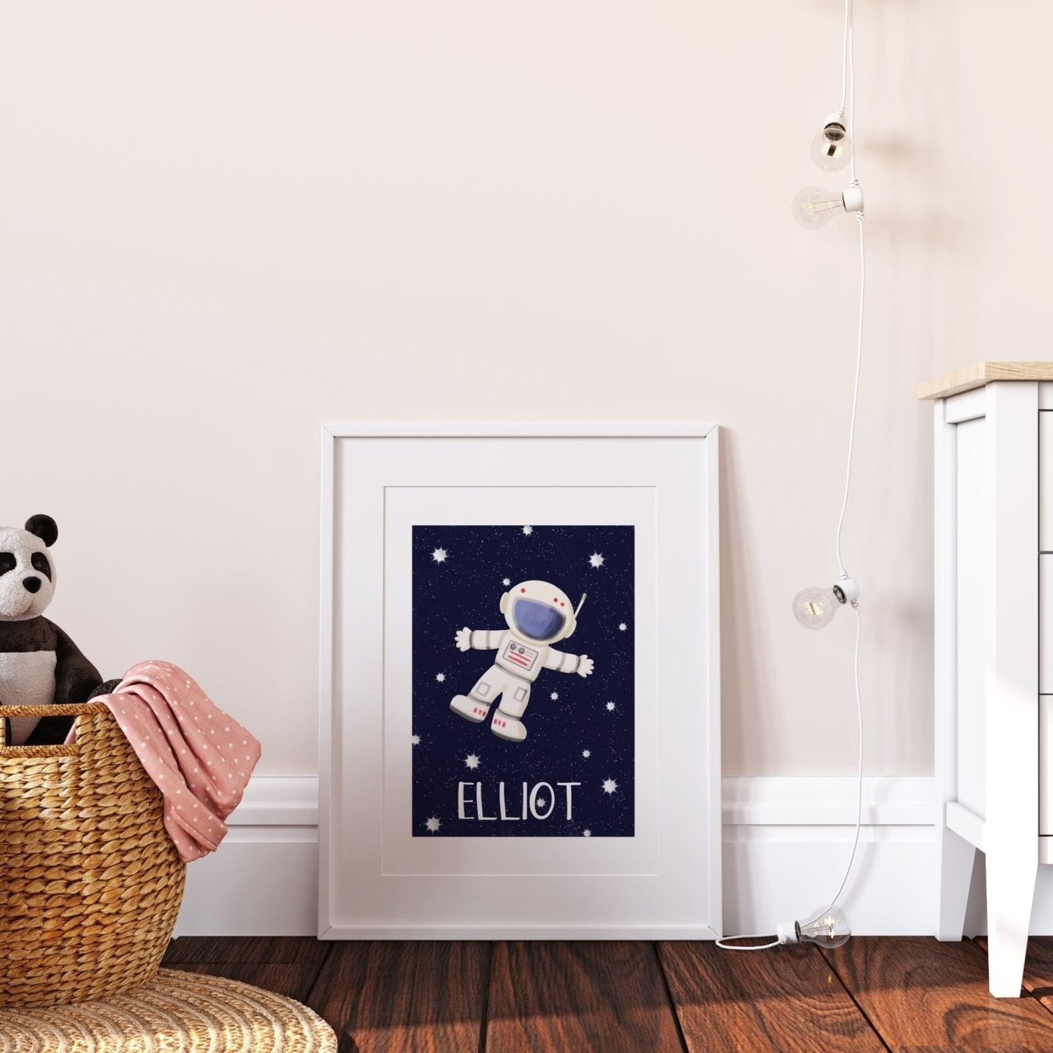 Personalised Outer Space Print Set - Dolly and Fred Designs