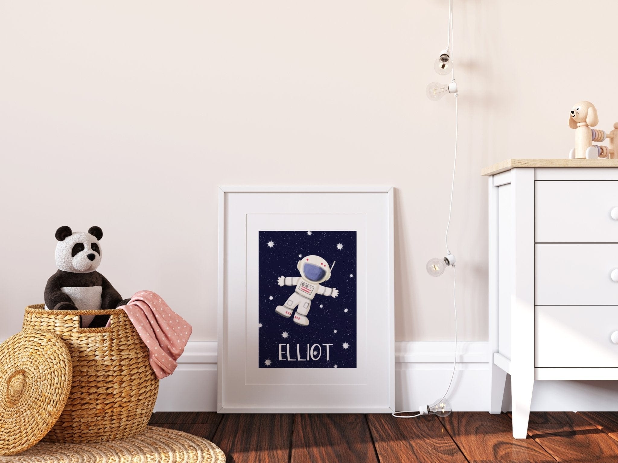 Personalised Outer Space Print Set - Dolly and Fred Designs