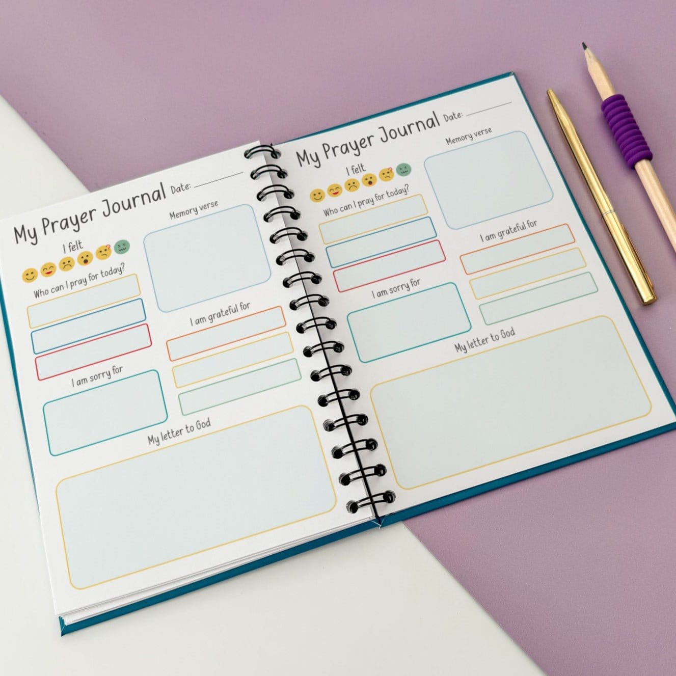 Personalised Space Themed Prayer Journal - Dolly and Fred Designs