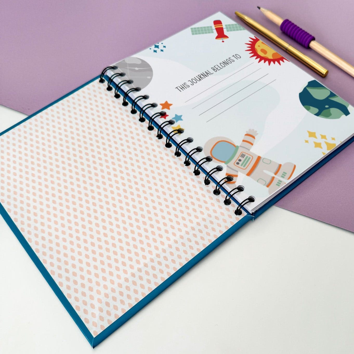 Personalised Space Themed Prayer Journal - Dolly and Fred Designs