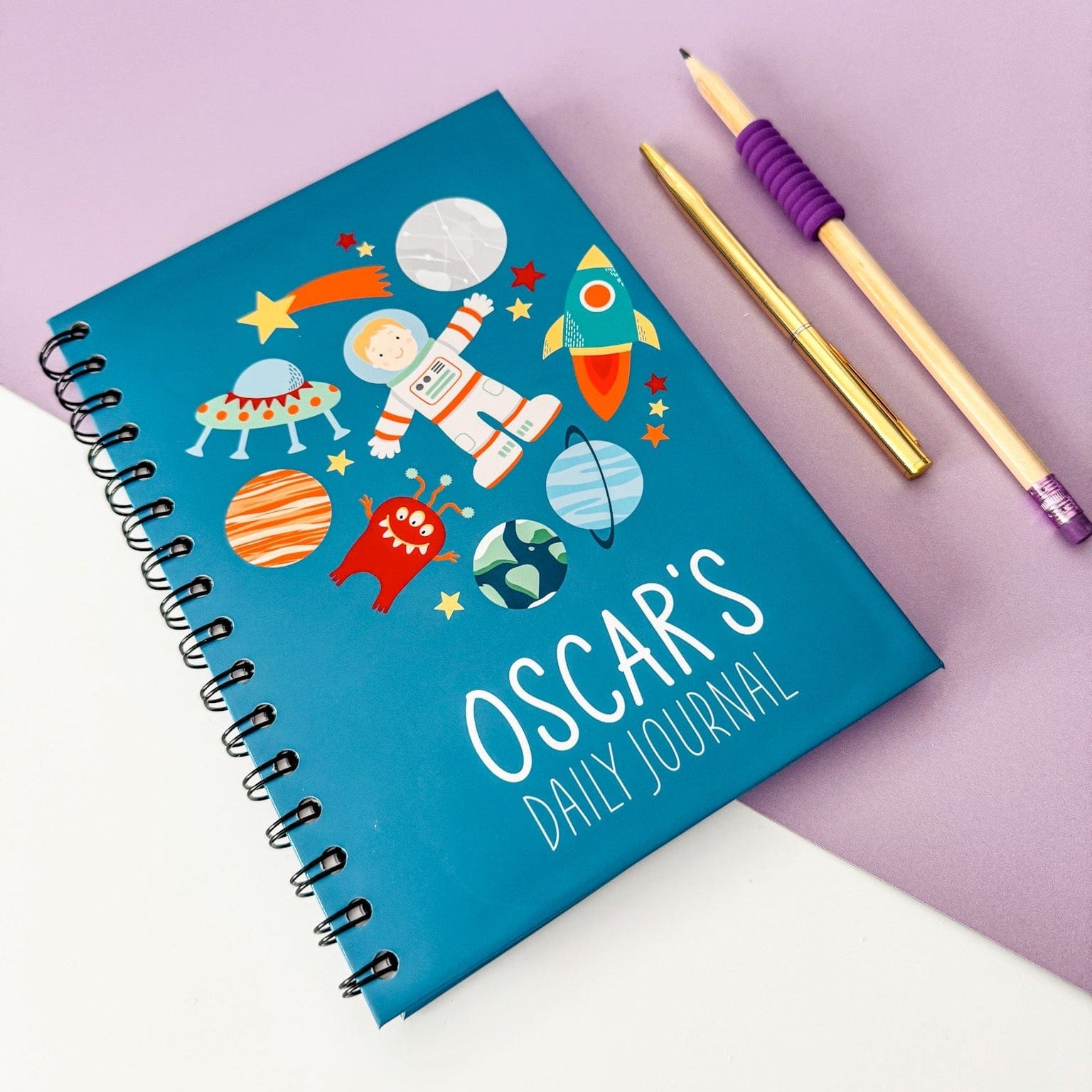 Personalised Space Themed Prayer Journal - Dolly and Fred Designs
