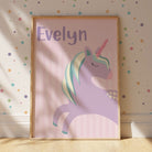 Personalised Unicorn Print - Dolly and Fred Designs