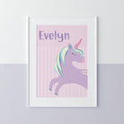 Personalised Unicorn Print - Dolly and Fred Designs
