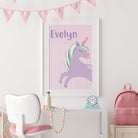Personalised Unicorn Print - Dolly and Fred Designs