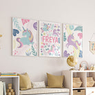 Personalised Unicorn Print Set - Dolly and Fred Designs