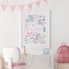 Personalised Unicorn Print Set - Dolly and Fred Designs