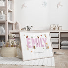 Personalised Woodland Nursery Print - Dolly and Fred Designs
