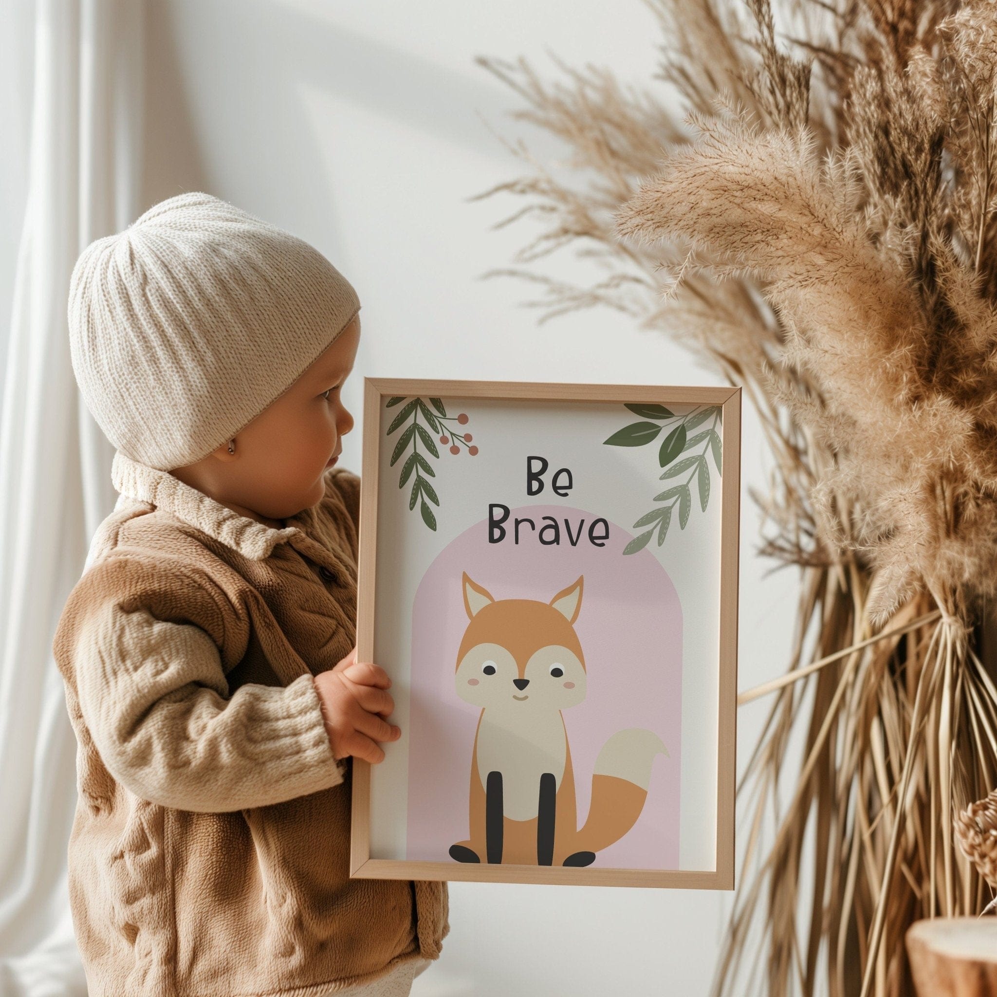 Pink Affirmation Woodland Nursery Print Set - Dolly and Fred Designs