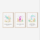 Pink Ocean Bible Verse Nursery Print set - Dolly and Fred Designs
