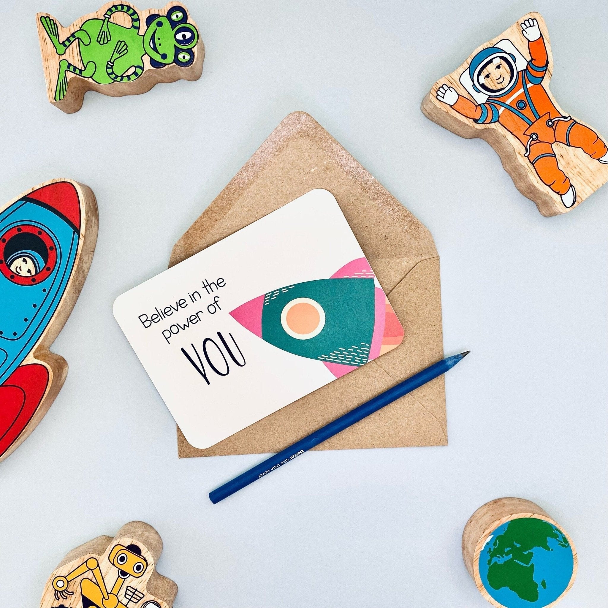 Pink Space Postcards - Dolly and Fred Designs