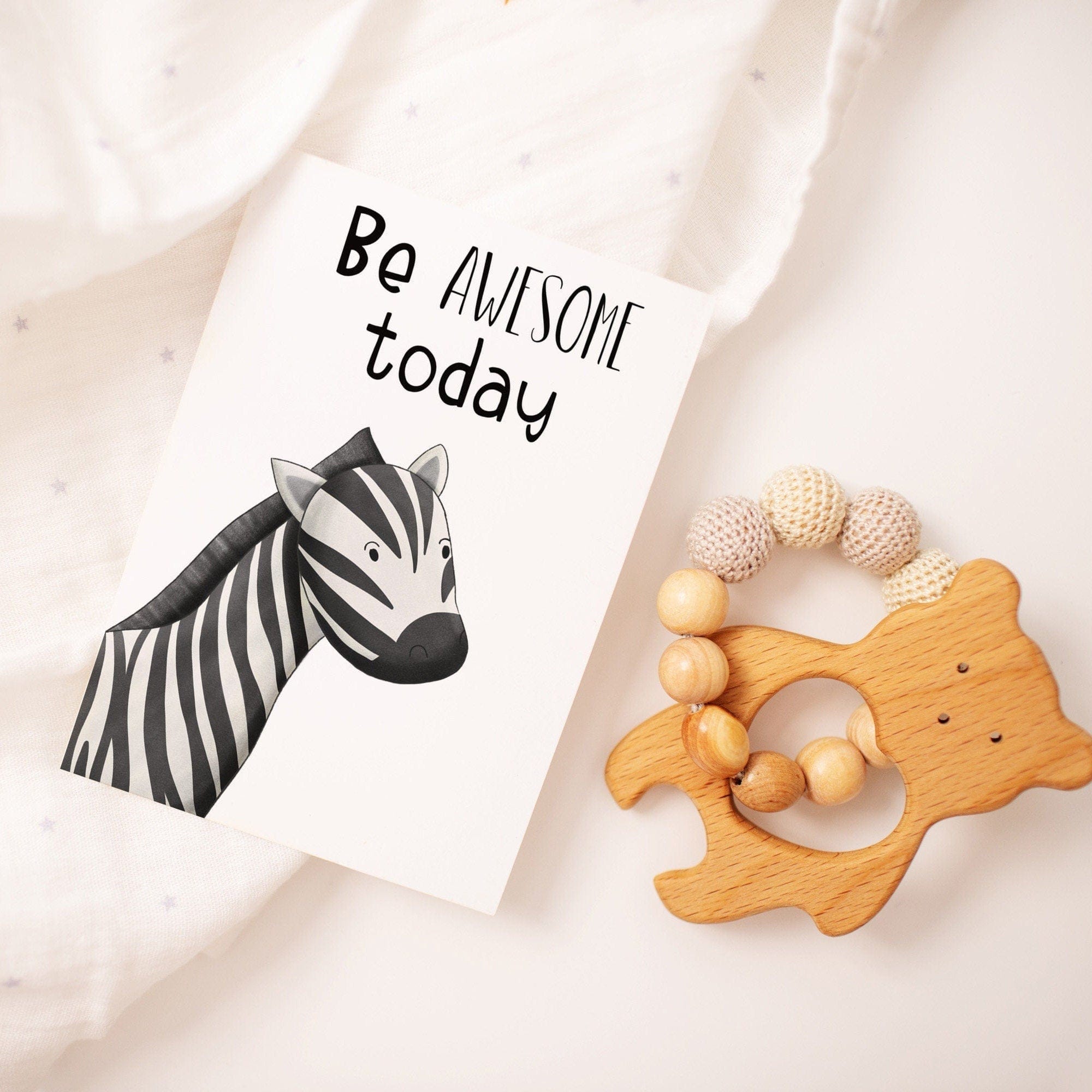 Safari affirmation cards for kids - Dolly and Fred Designs