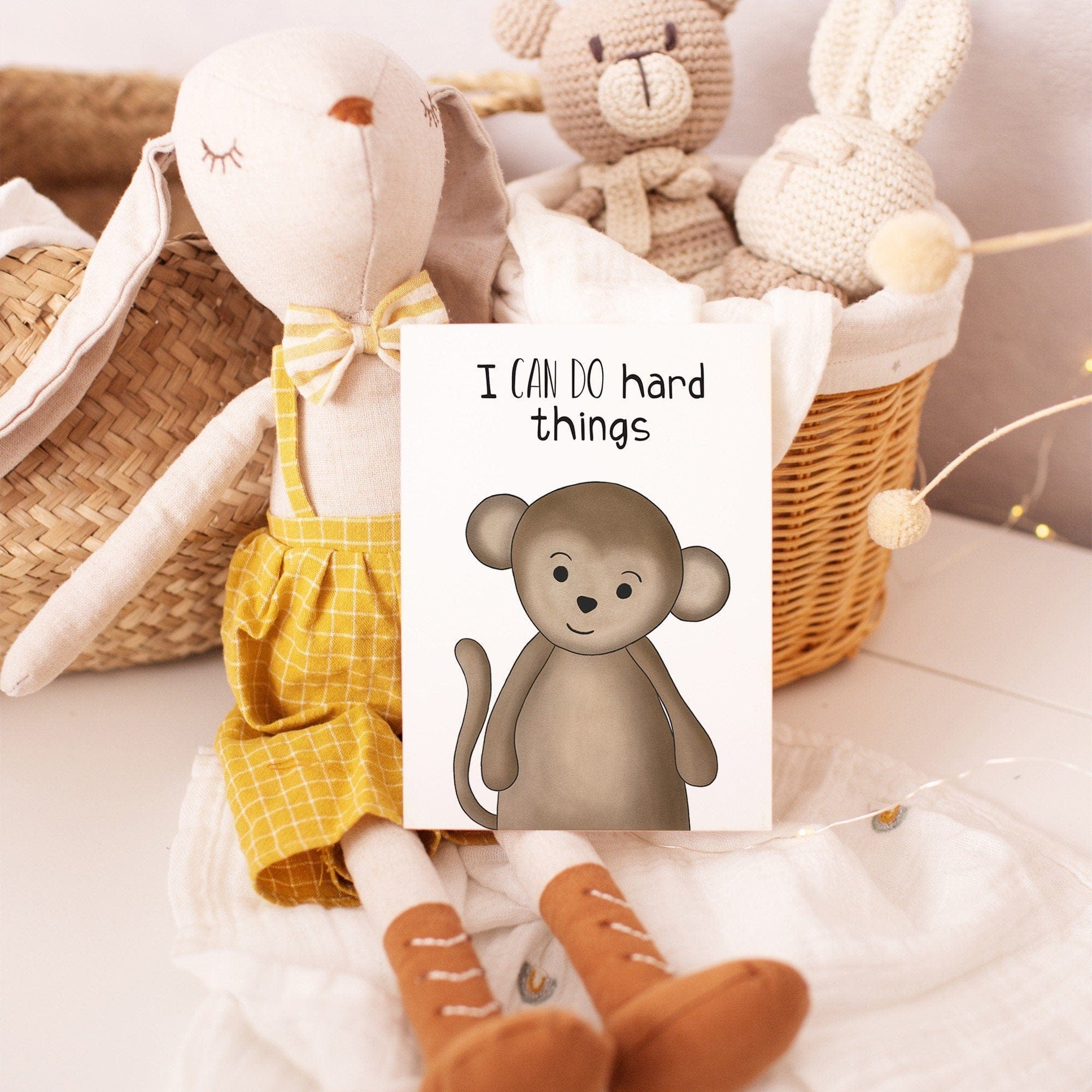 Safari affirmation cards for kids - Dolly and Fred Designs