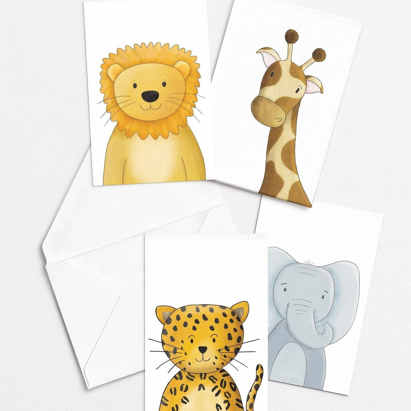 Safari Animal Postcards - Dolly and Fred Designs