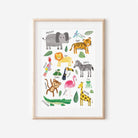 Safari Animal Wall Art for Kids' Room - Dolly and Fred Designs