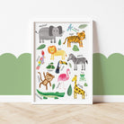 Safari Animal Wall Art for Kids' Room - Dolly and Fred Designs