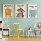 Safari themed nursery bible verse prints - Dolly and Fred Designs