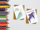 Sea Animal Themed Birthday Card Pack Dolly and Fred Designs