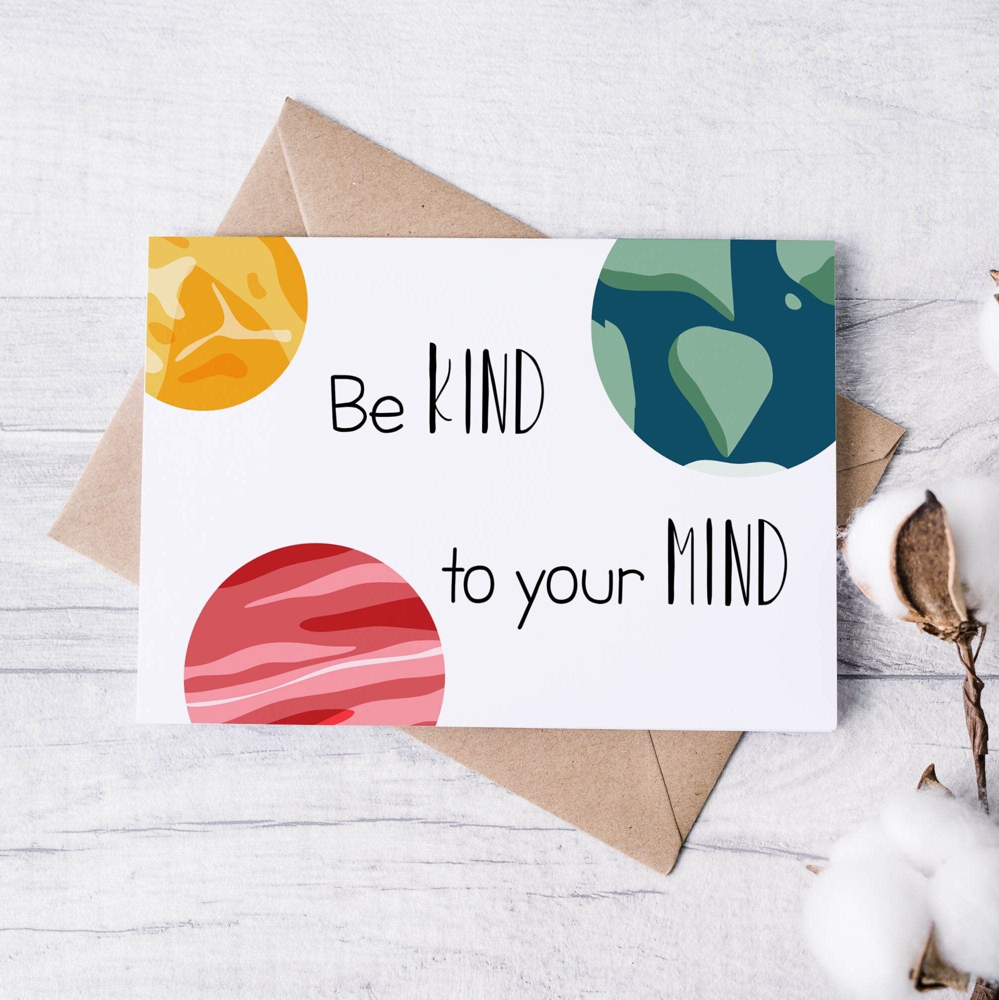 Set of 6 bright space postcards - Dolly and Fred Designs